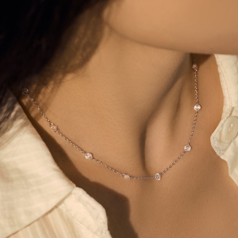 Borakay Cut Stones Necklace - Necklace | Celestia Fine Jewelry