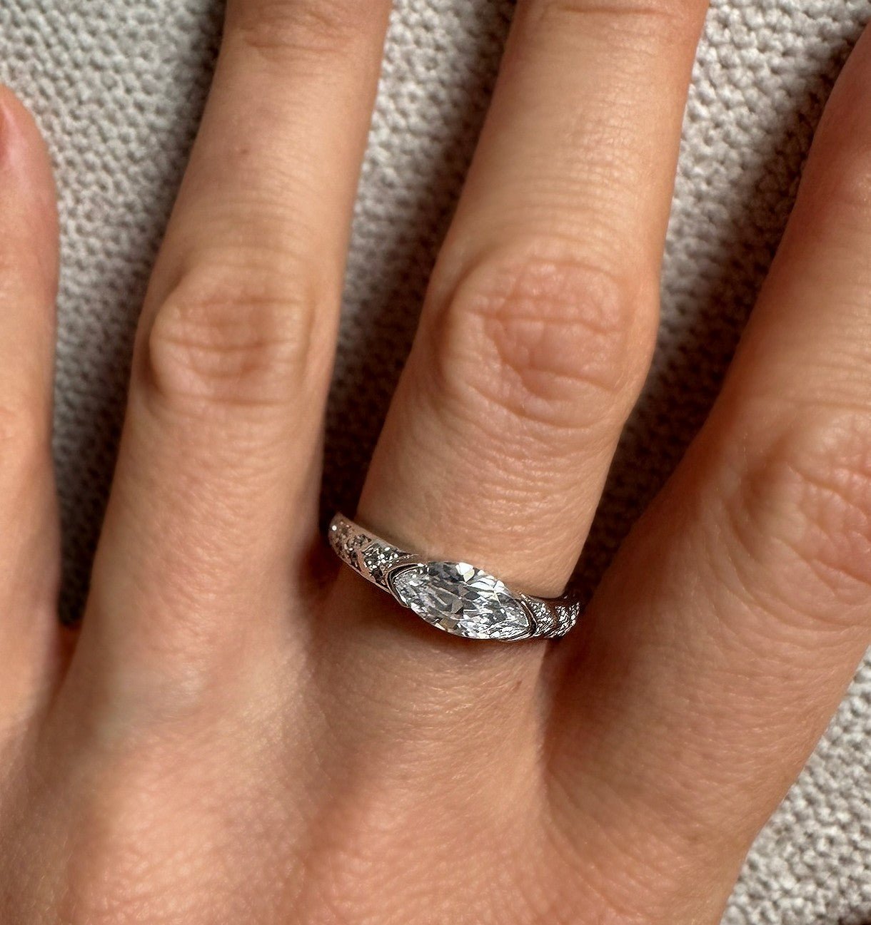 Marquise East - West Ring - Rings | Celestia Fine Jewelry