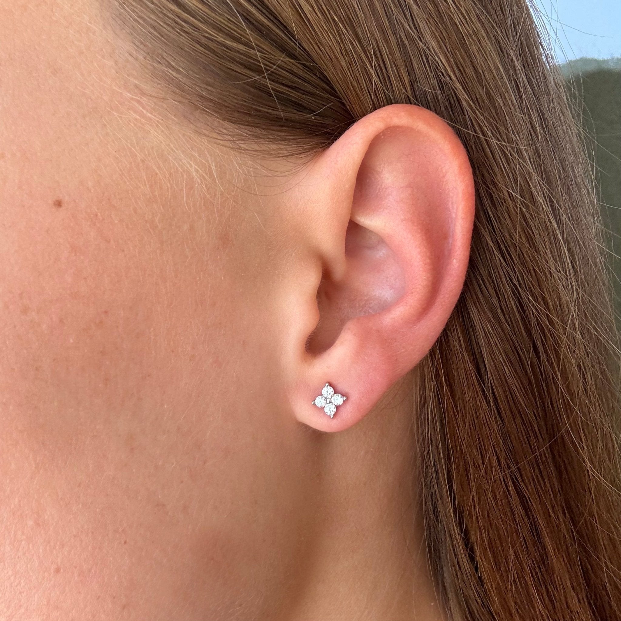 Mauritius Stud Earrings - Earrings | Celestia Fine Jewelry