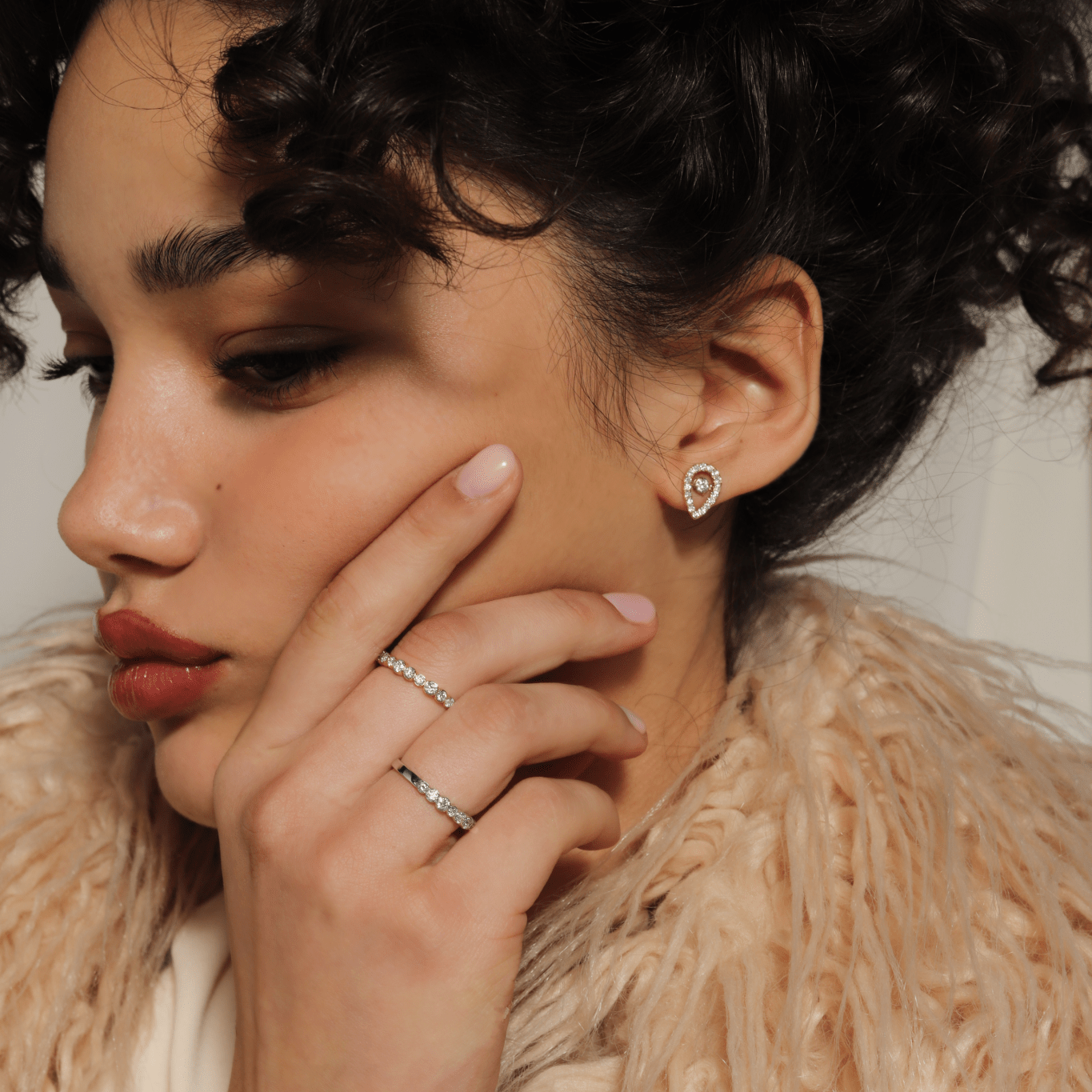 The Teardrop Diamond Extension - Earrings | Celestia Fine Jewelry