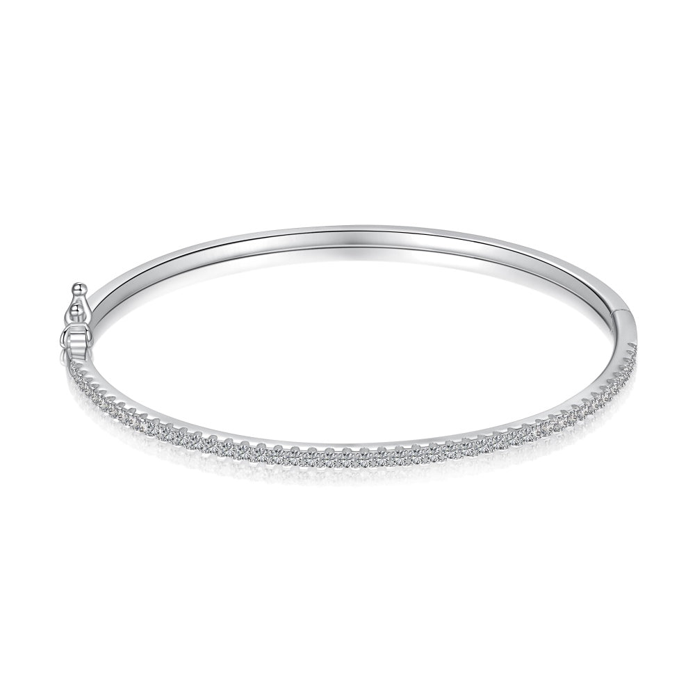 Eternal Half-Pavé Bangle