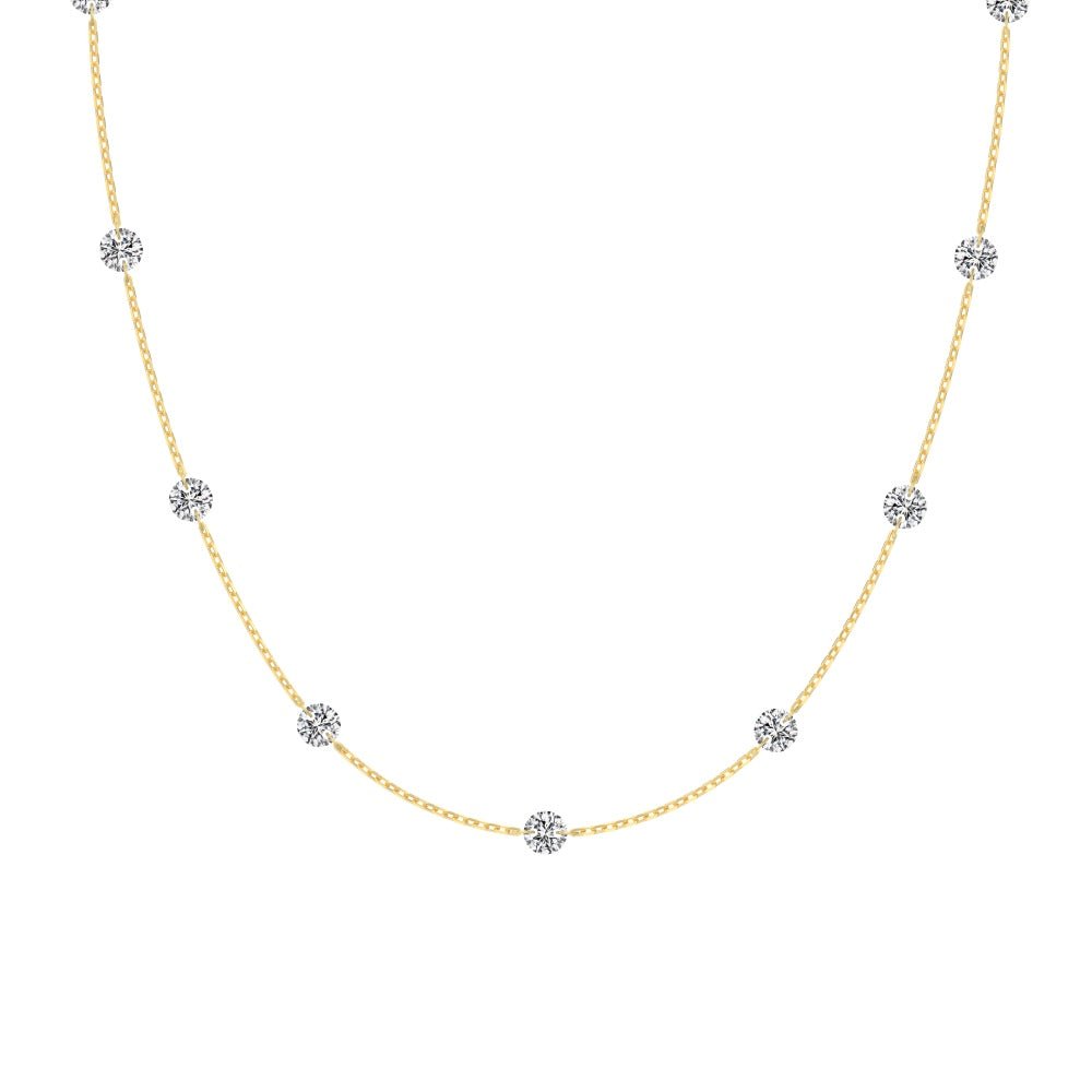 Borakay Cut Stones Necklace - Necklace | Celestia Fine Jewelry