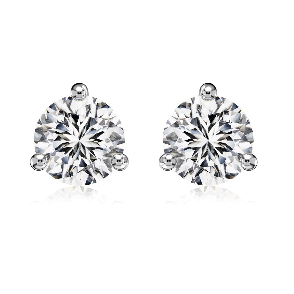 Garda 6mm Round Studs - Earrings | Celestia Fine Jewelry