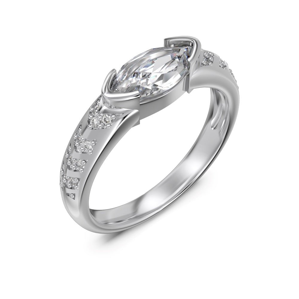 Marquise East - South Ring - Rings | Celestia Fine Jewelry
