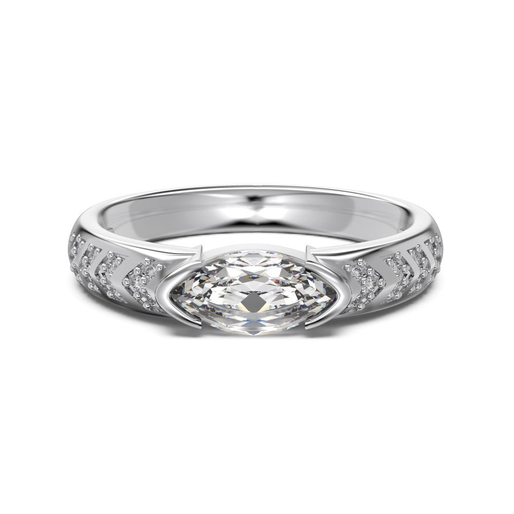 Marquise East - West Ring - Rings | Celestia Fine Jewelry