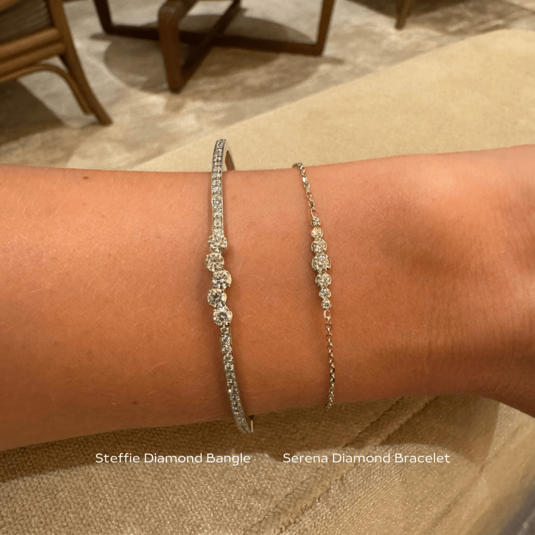 Steffie Diamond Bangle - Bracelets | Celestia Fine Jewelry