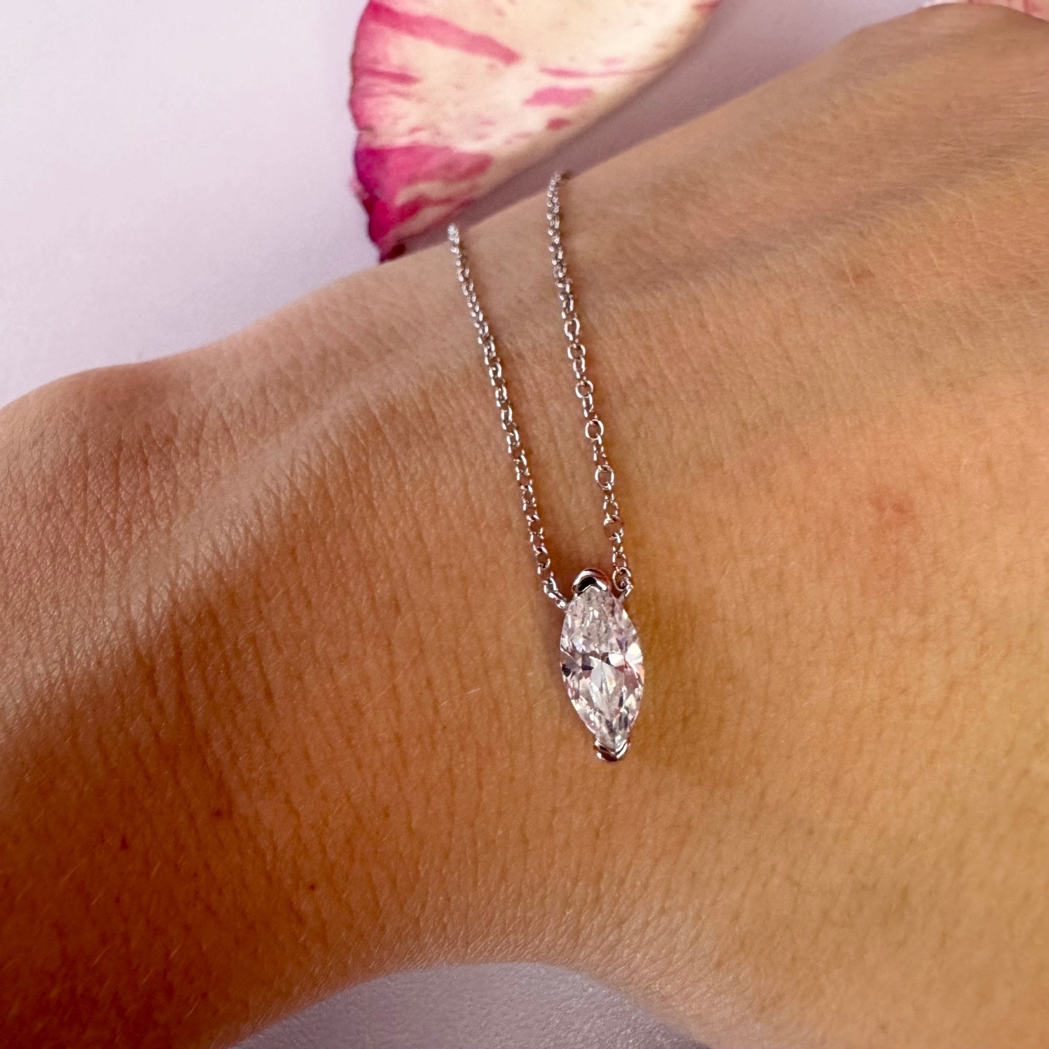 Tavira Marquise Necklace - Necklace | Celestia Fine Jewelry