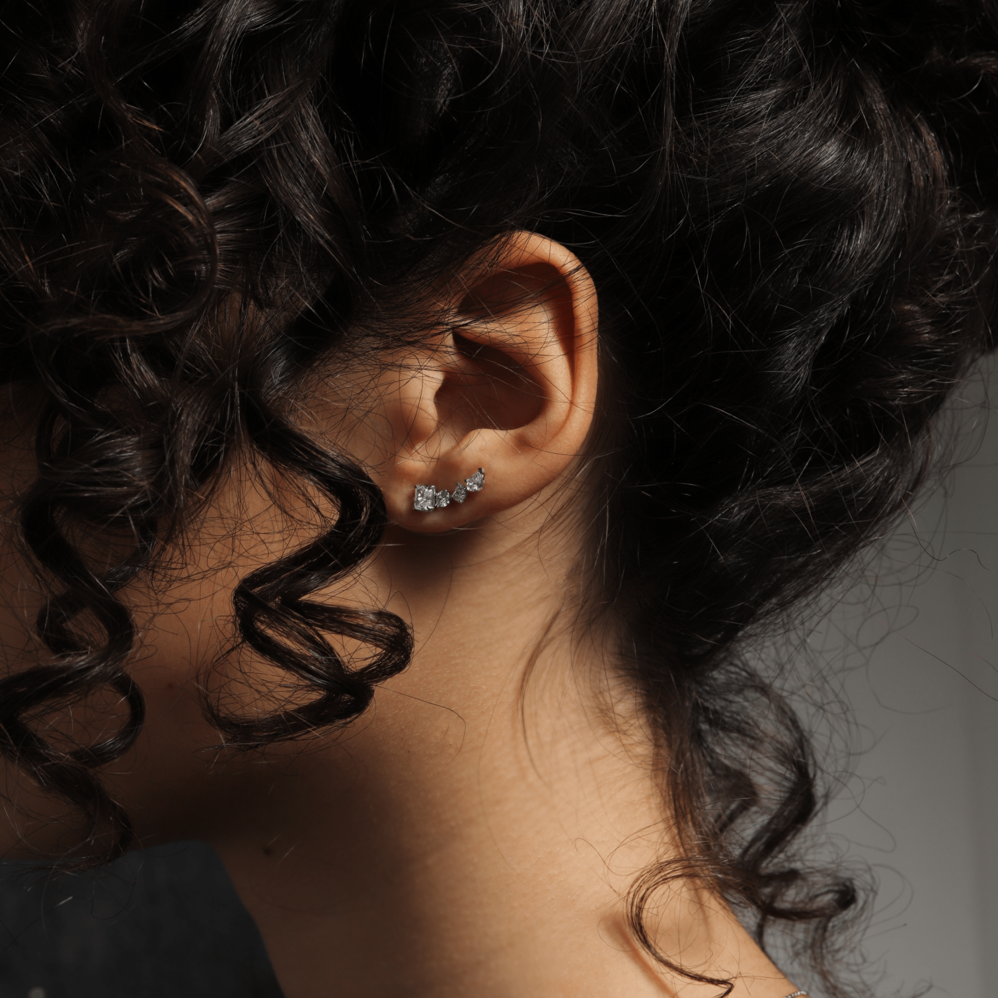 The Clustered Diamond Extension - Earrings | Celestia Fine Jewelry