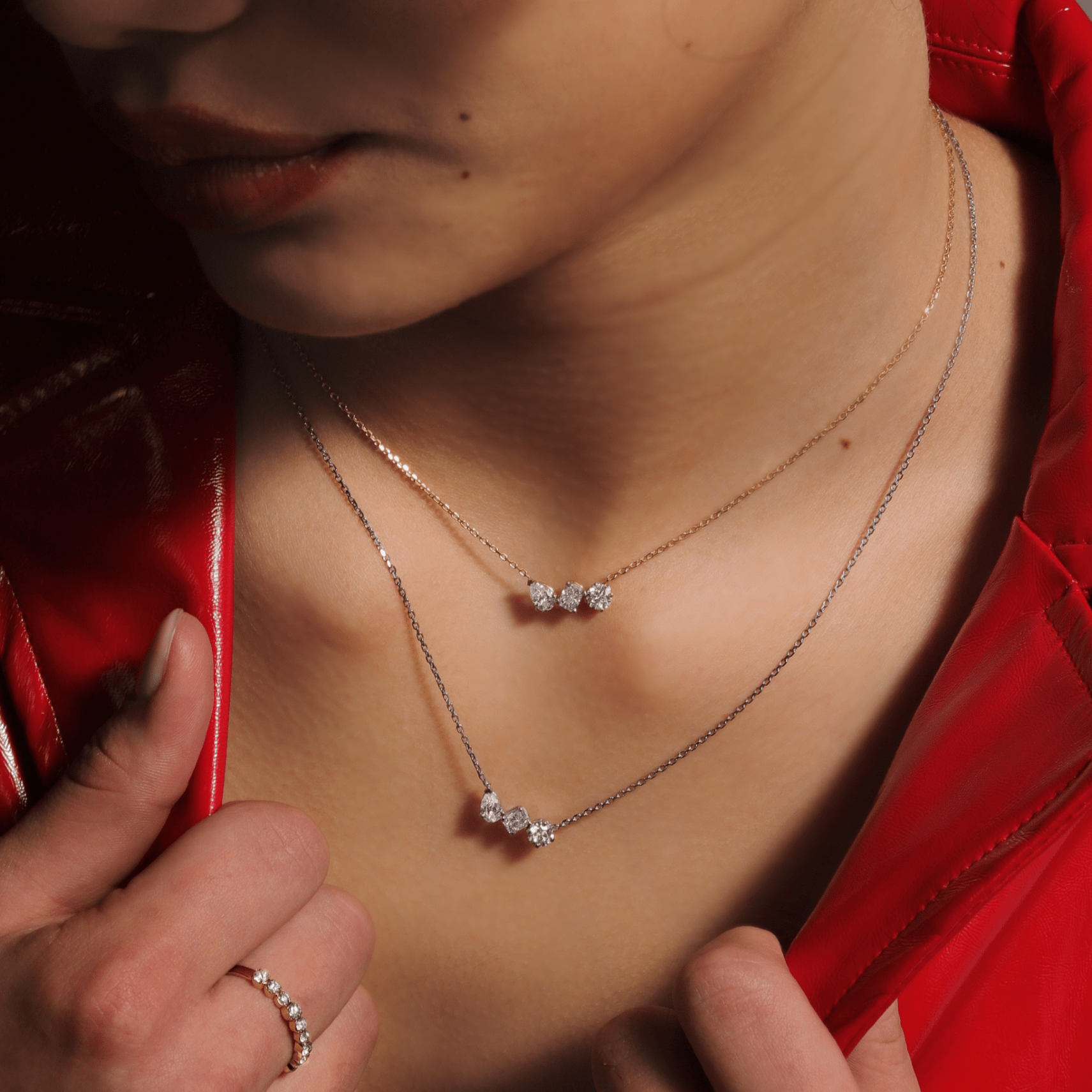 The Clustered Diamond Necklace - Necklace | Celestia Fine Jewelry