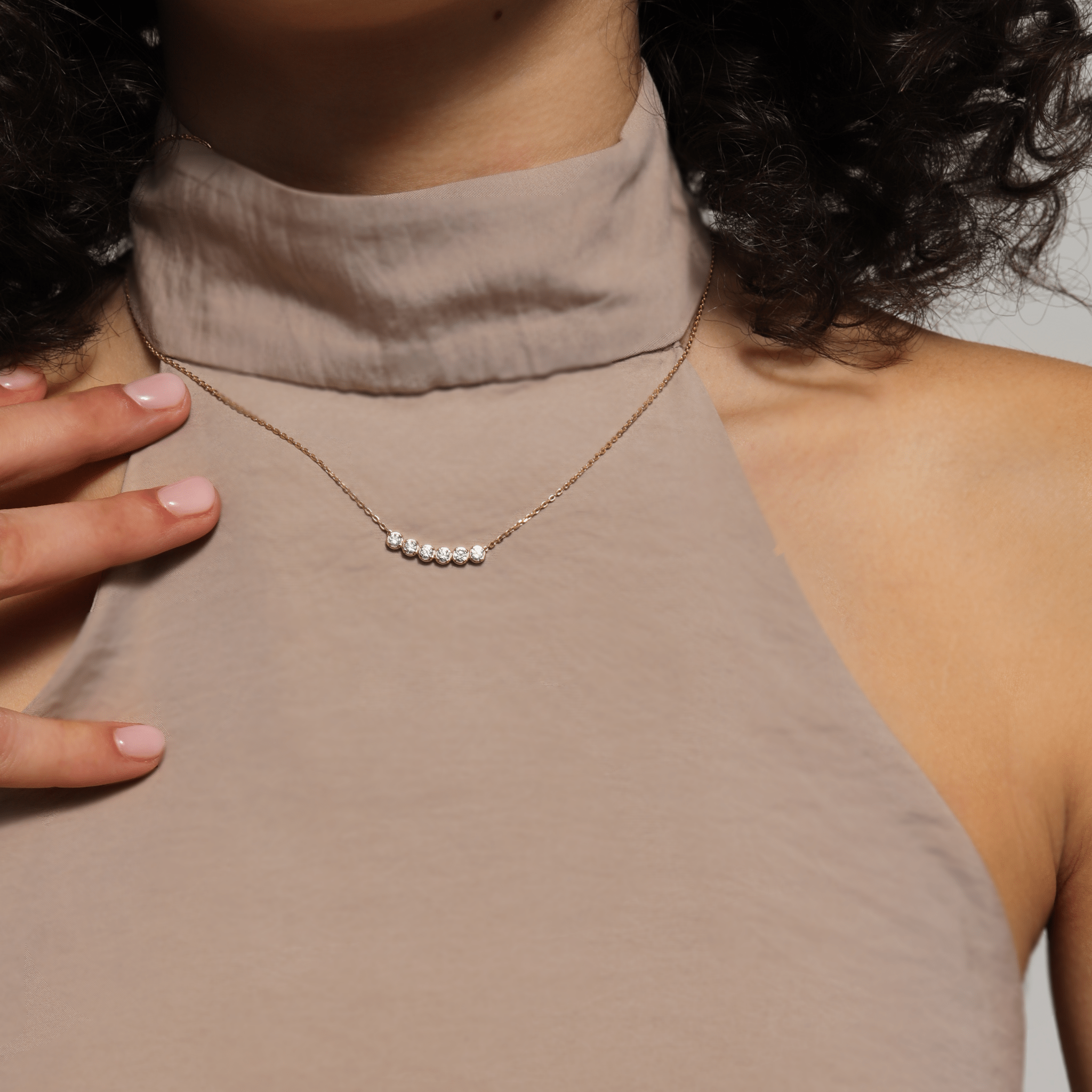 The Diamond Row Necklace - Necklace | Celestia Fine Jewelry