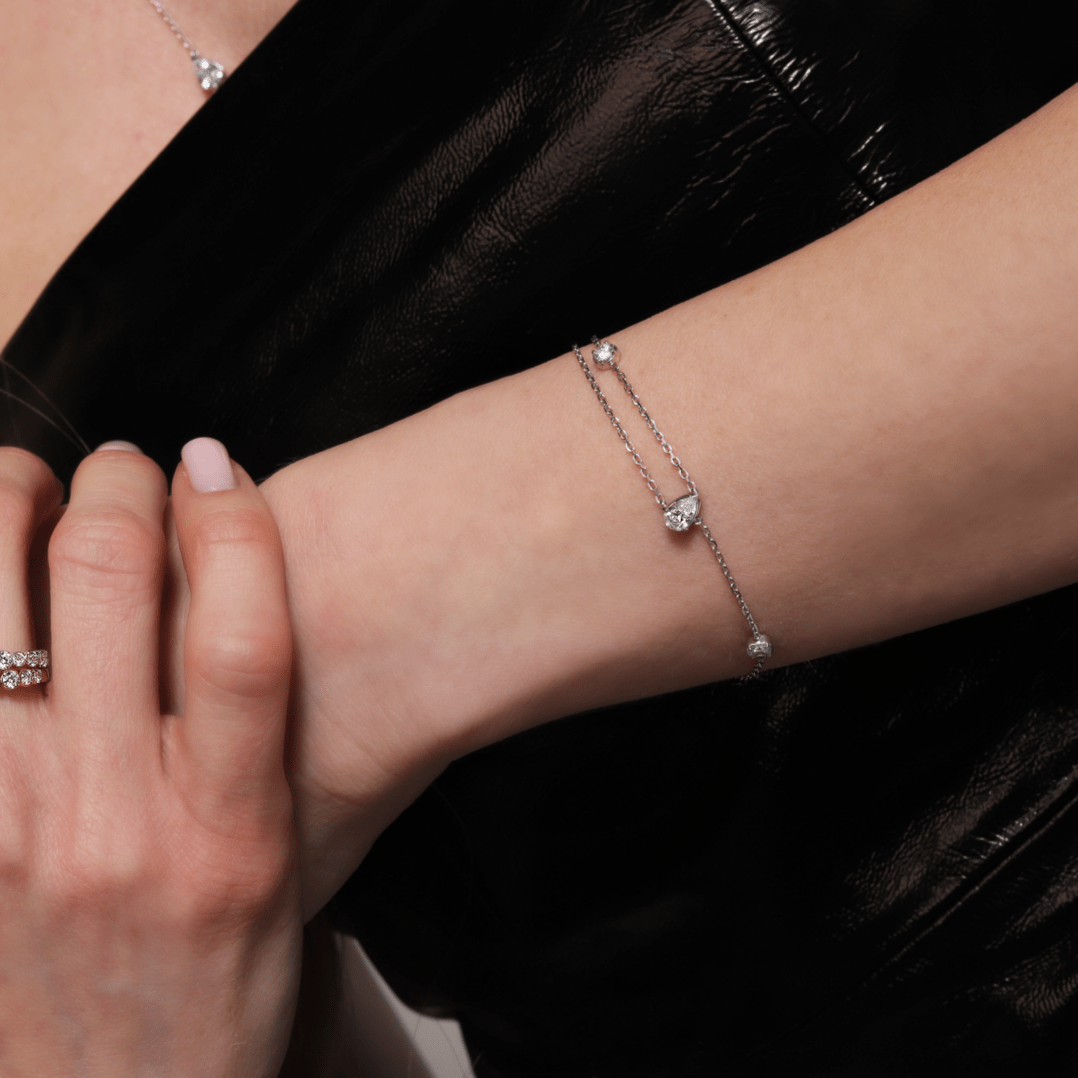 The Dual Balance Diamond Bracelet - Bracelets | Celestia Fine Jewelry