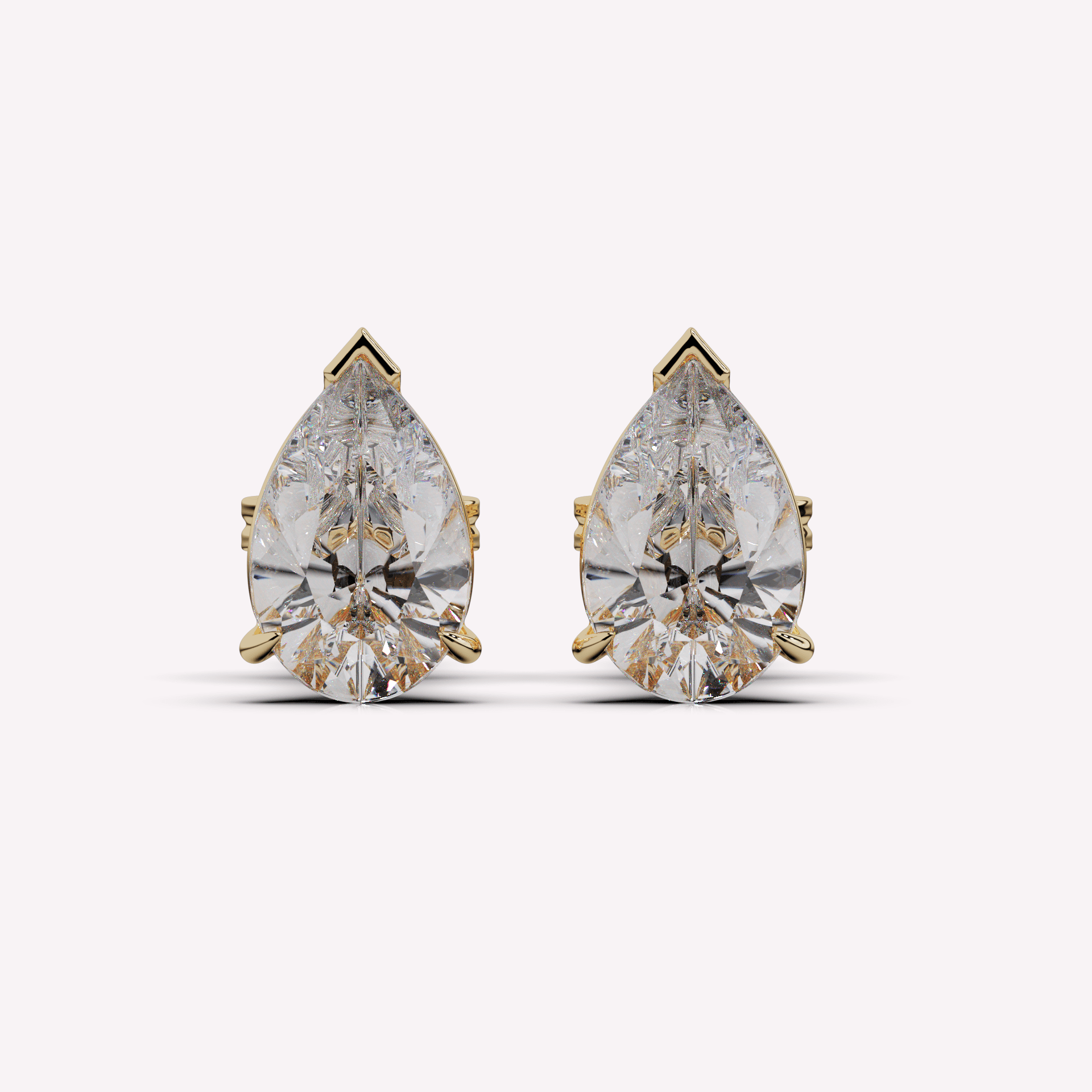 The Pear Diamond Stud - Earrings | Celestia Fine Jewelry