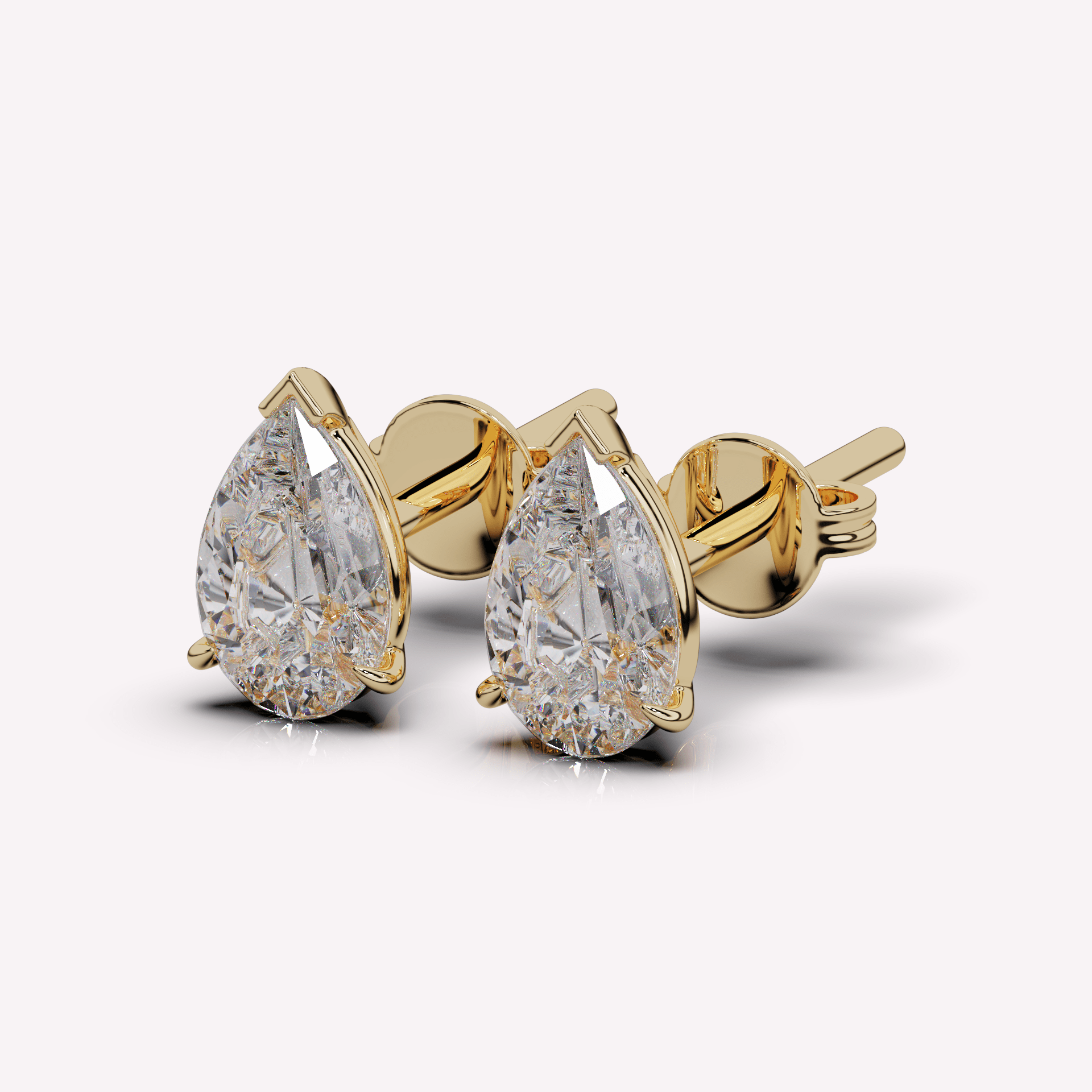 The Pear Diamond Stud - Earrings | Celestia Fine Jewelry