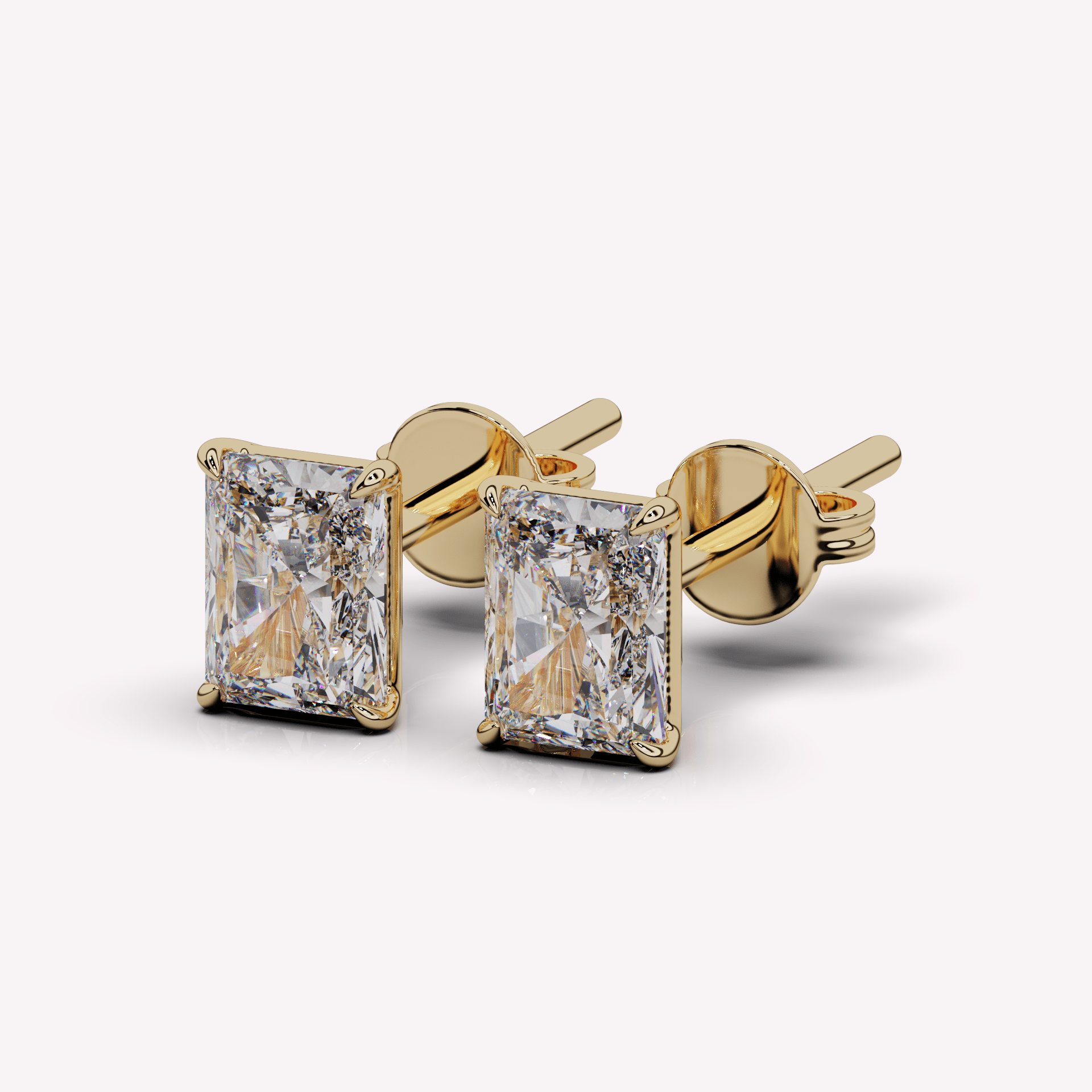 The Radiant Diamond Stud - Earrings | Celestia Fine Jewelry