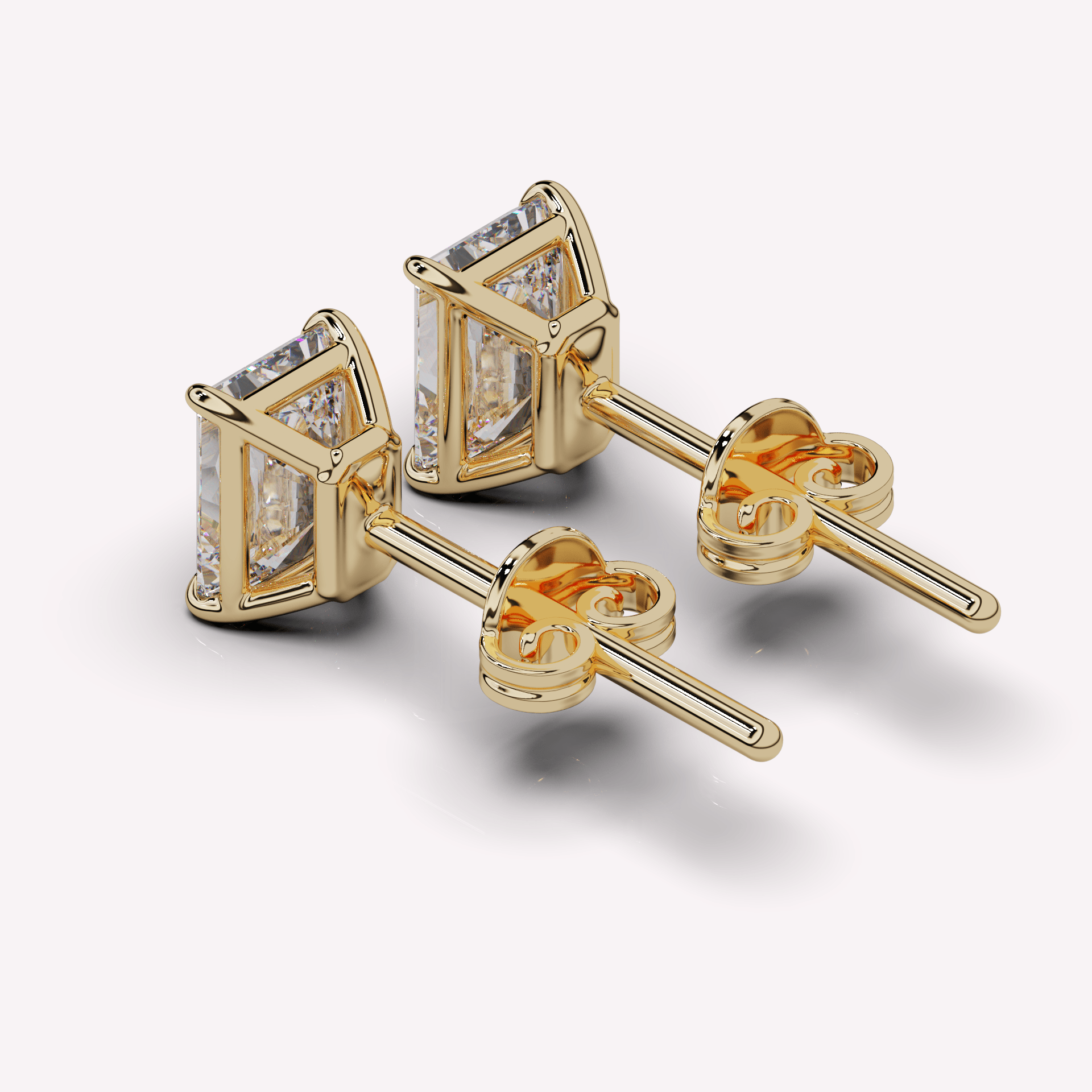 The Radiant Diamond Stud - Earrings | Celestia Fine Jewelry