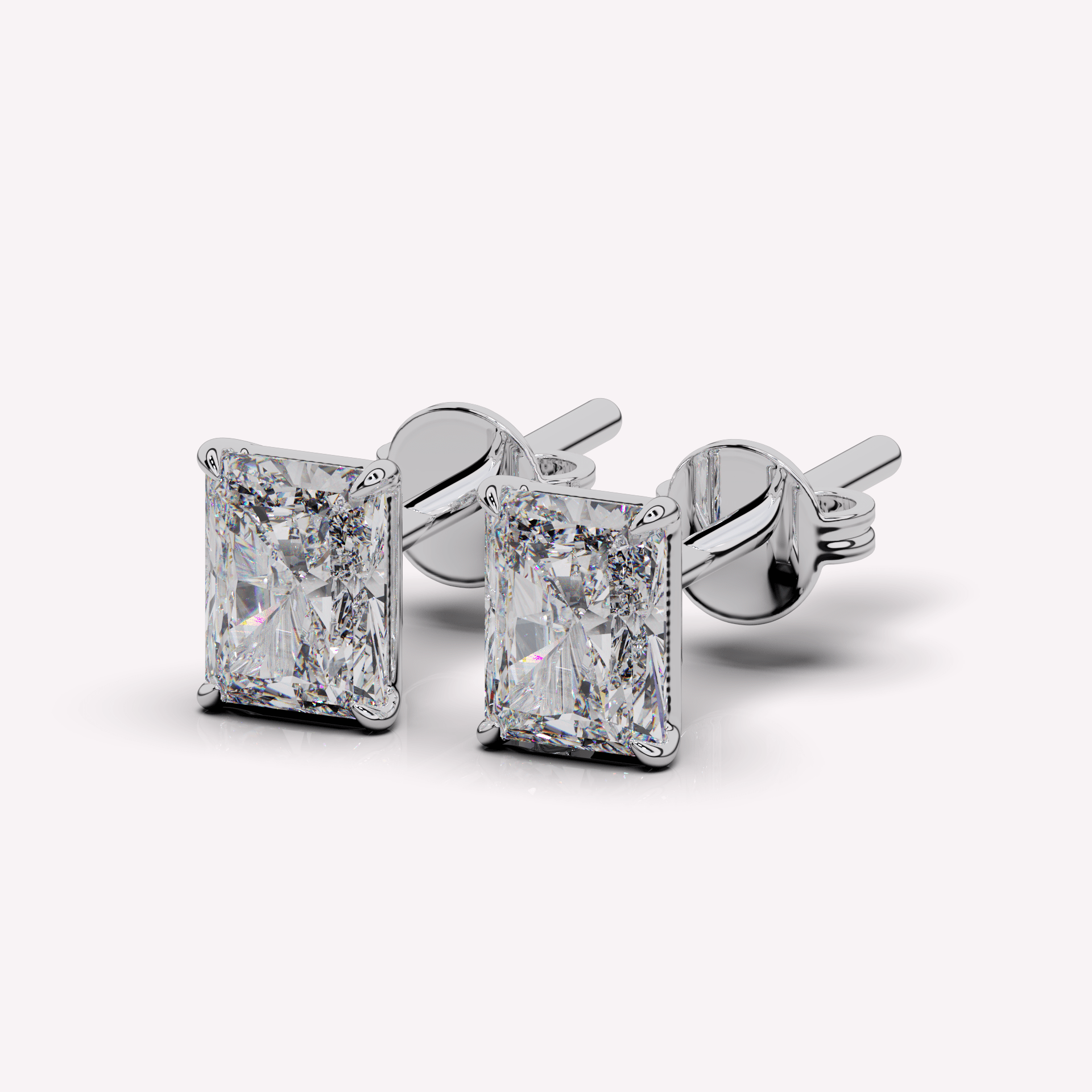 The Radiant Diamond Stud - Earrings | Celestia Fine Jewelry