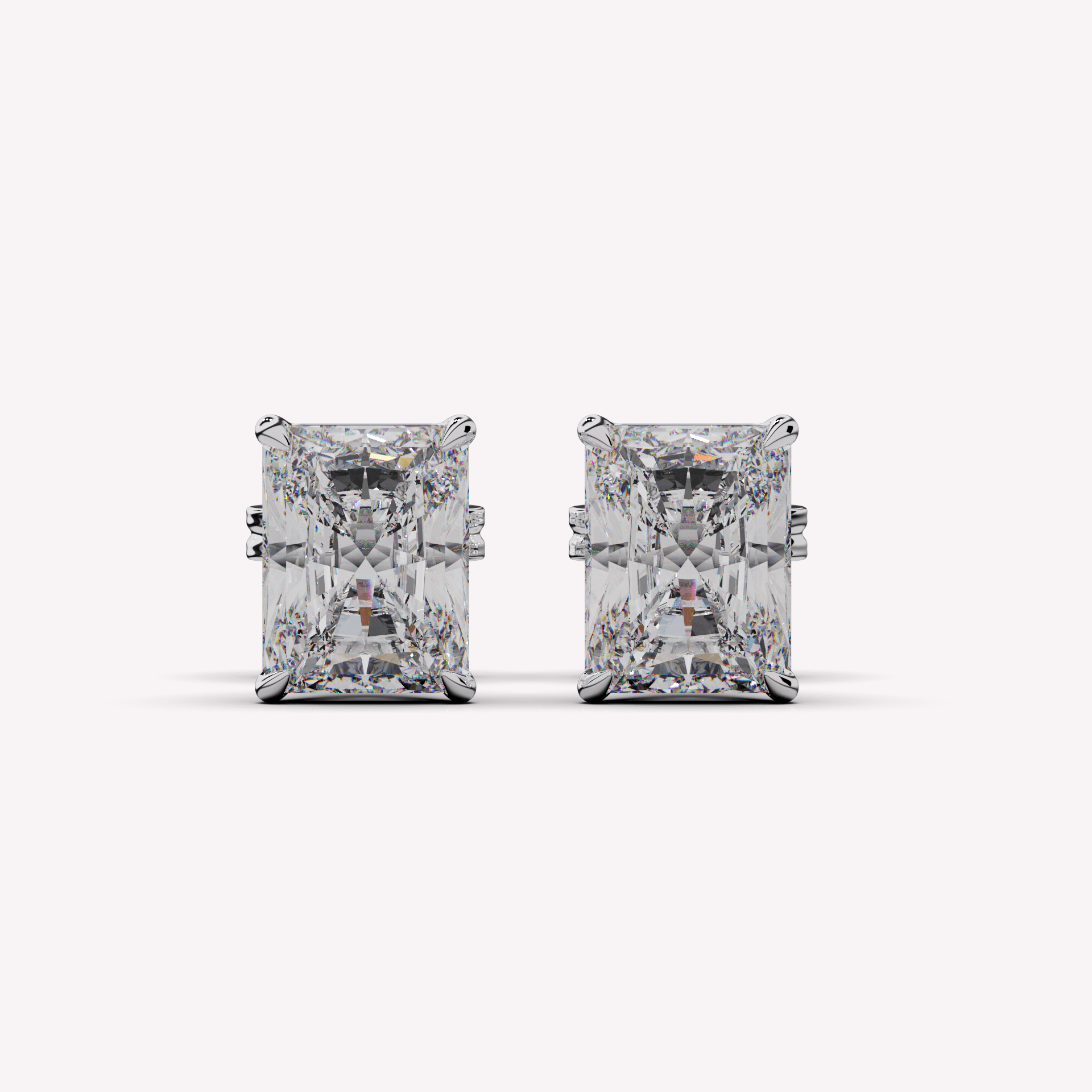 The Radiant Diamond Stud - Earrings | Celestia Fine Jewelry