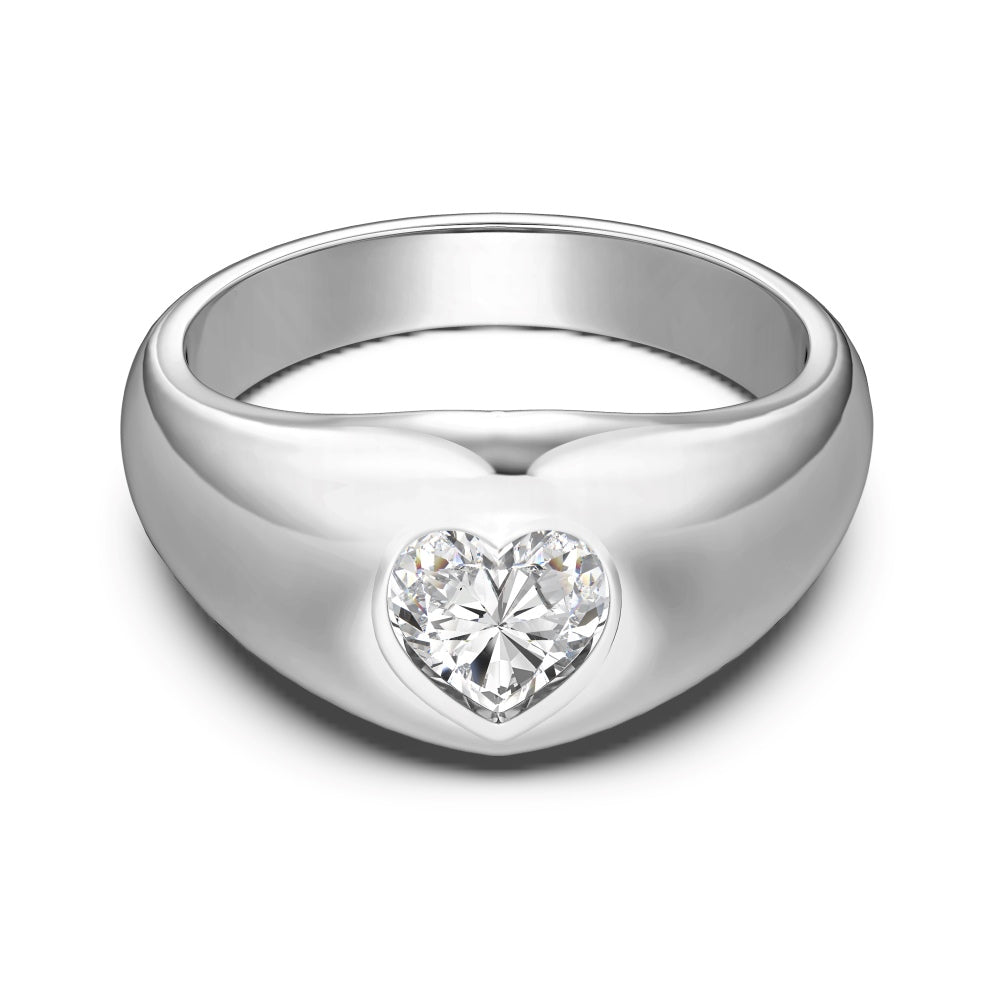 Verona Bold Heart Statement Ring - Rings | Celestia Fine Jewelry